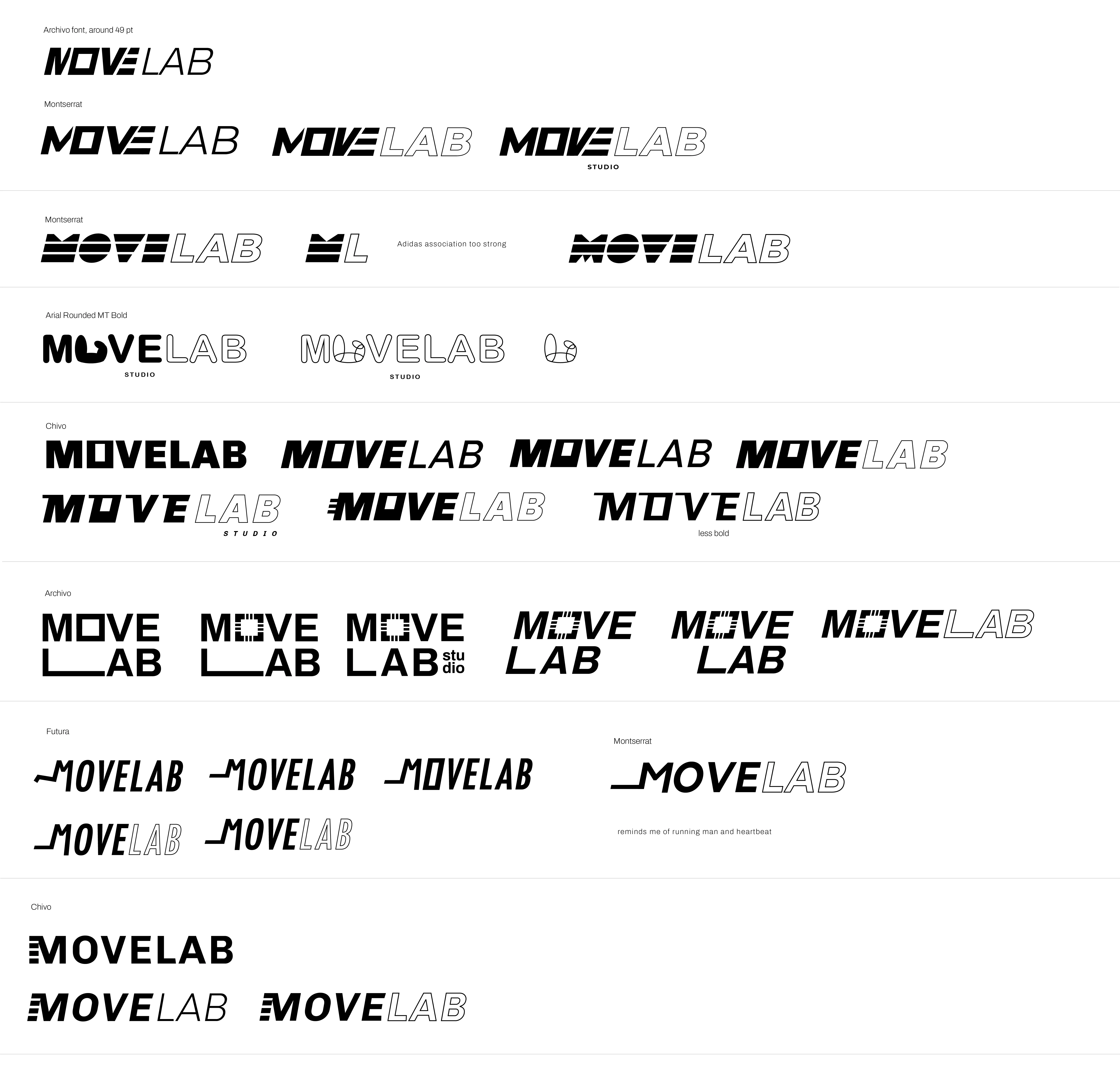 These are some early designs of the logo
